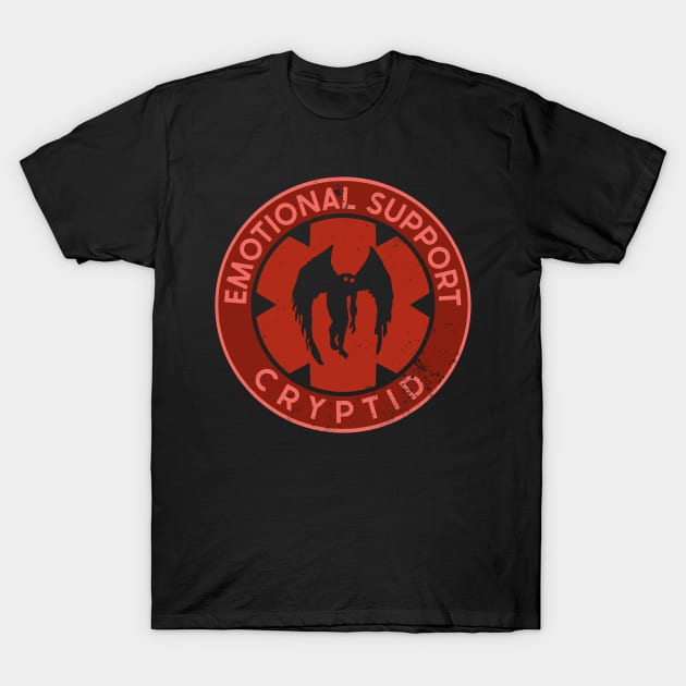 Emotional Support Mothman T-Shirt by nickbeta